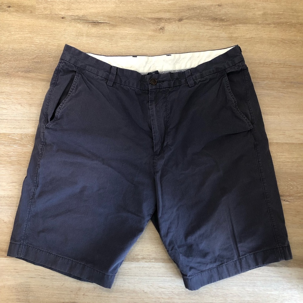 JCREW Navy Pinstripe Club Shorts 36W
